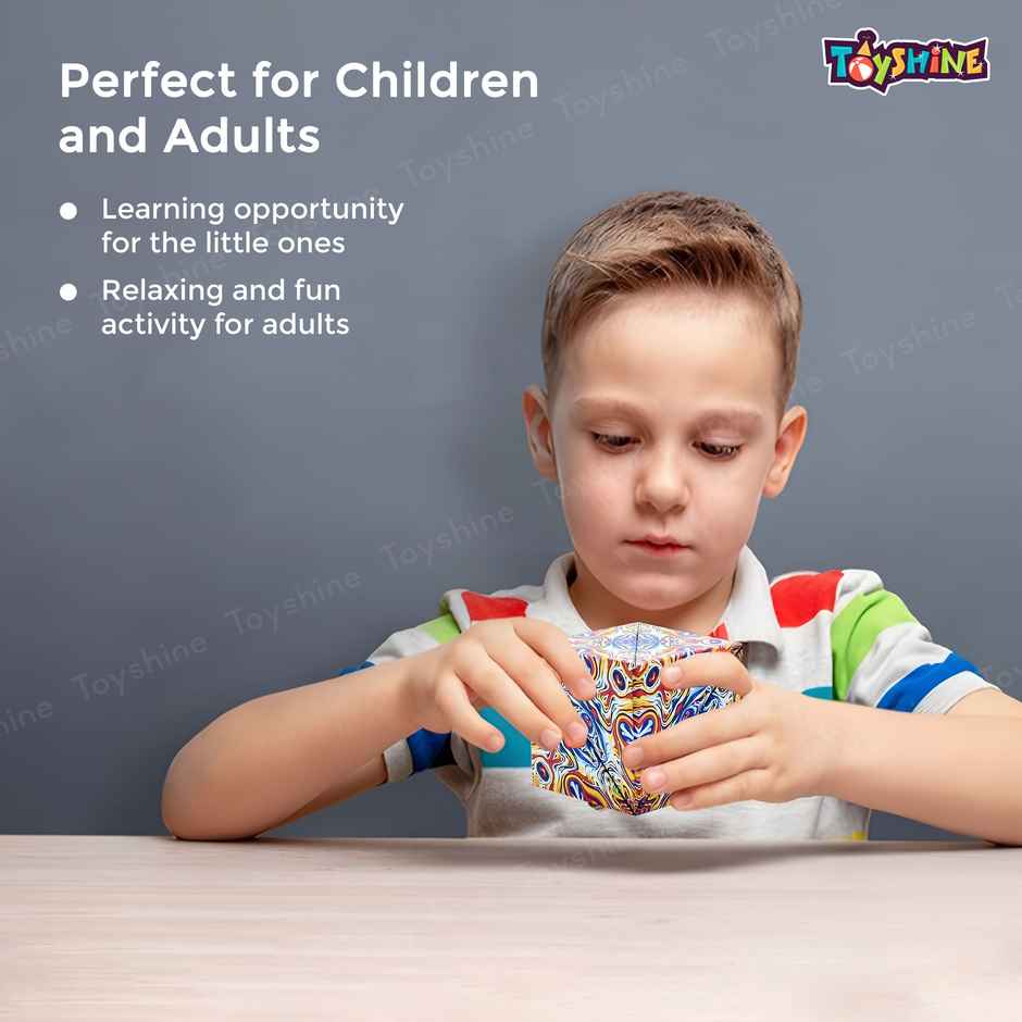 Toyshine Magic Cube Shape Shifting Puzzle Box - Magnetic Toy With 70+ Transformations