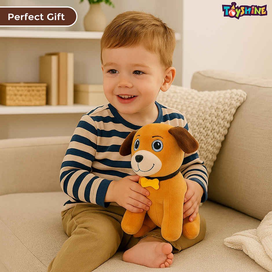 Spanker Cute Dog Soft Toy Ultra Soft Plush Puppy for Kids Boys & Girls | 18 cm