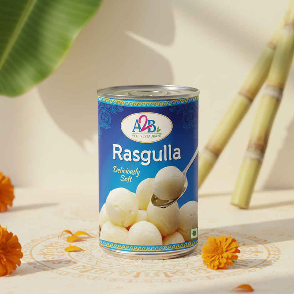 A2B Rasogolla Tin | Soft & Delicious
