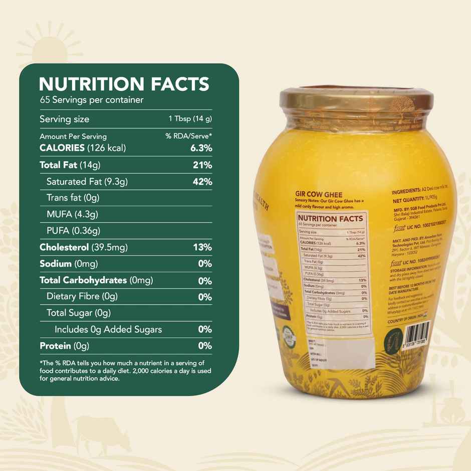 Anveshan A2 Gir Cow Ghee | Bilona Churned