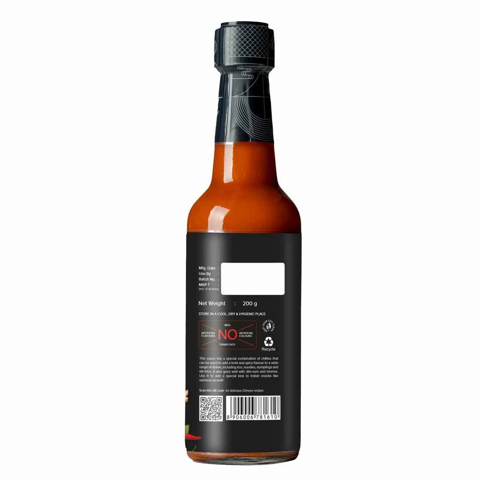 Winn Red Chilli Sauce Glass Bottles | Chinese Sauce | No MSG | No Artificial Colours or Flavours