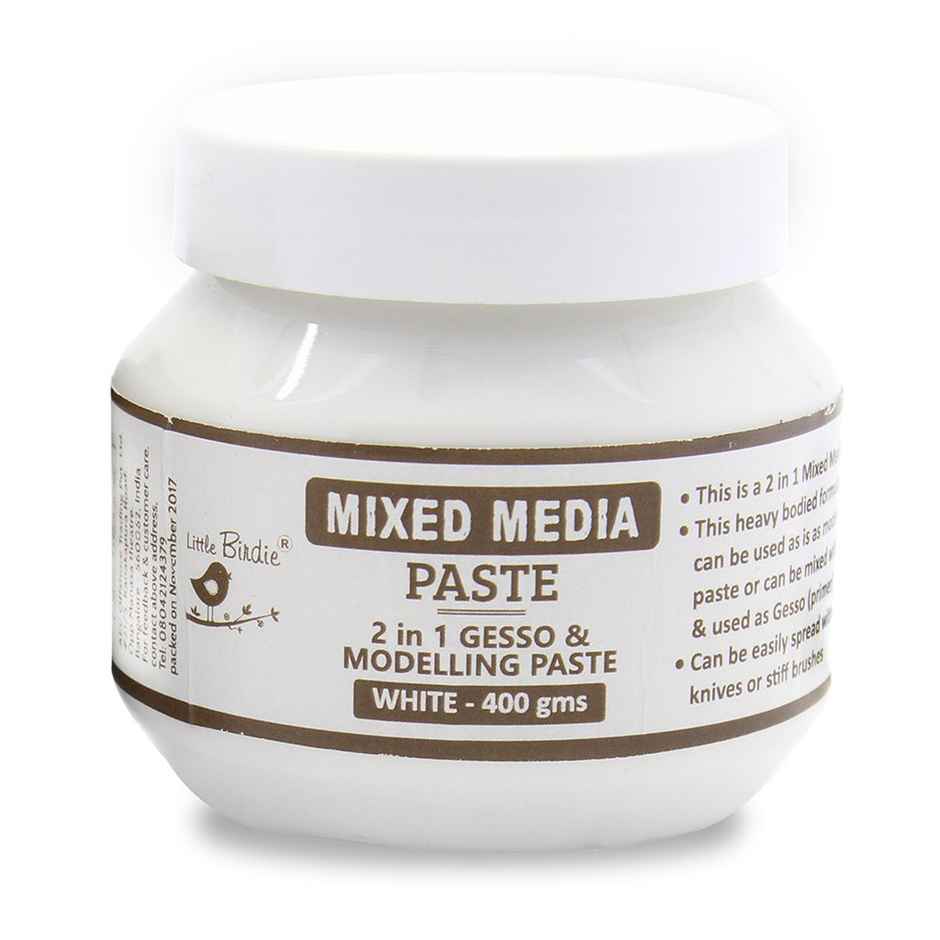 Itsy Bitsy 2 in 1 Gesso Modelling Paste White 400 gms Bottle Lb