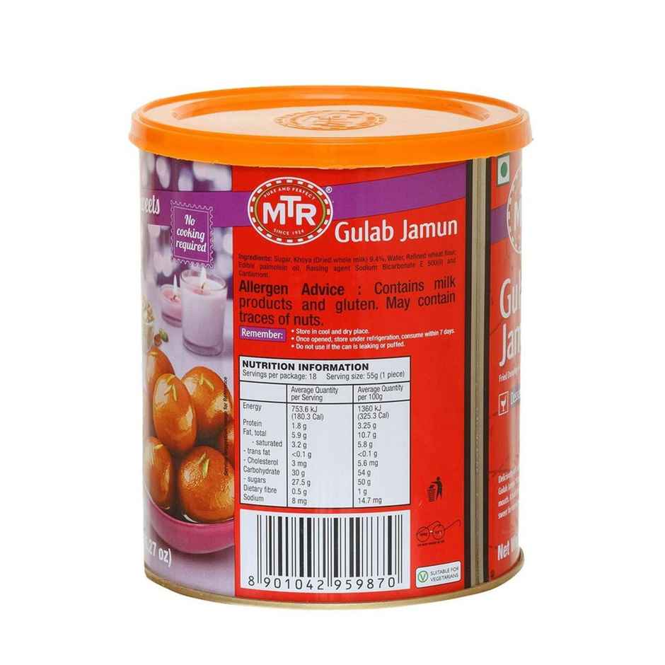 MTR Ready To Eat Gulab Jamun Tin | Soft & Sweet