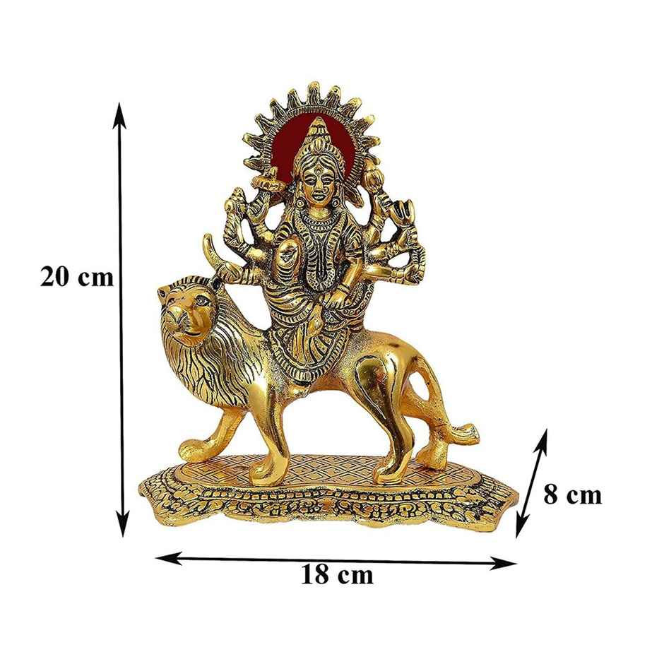 Sherawali Maa Idol in Gold Polish Big Size | Devnidhi