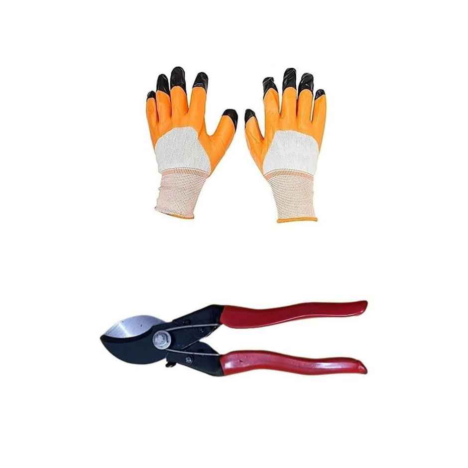 JetFire Gardening Tools Set with Heavy Cutter & Gloves Combo Garden Tool Kit | 7 Tools