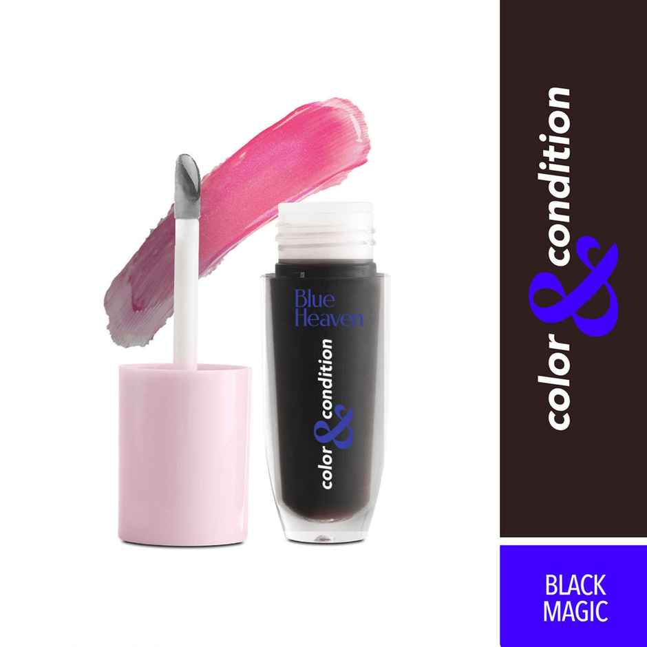 Blue Heaven Color & Condition pH based Tinted Lip Oil, Black Magic, 4.2ml
