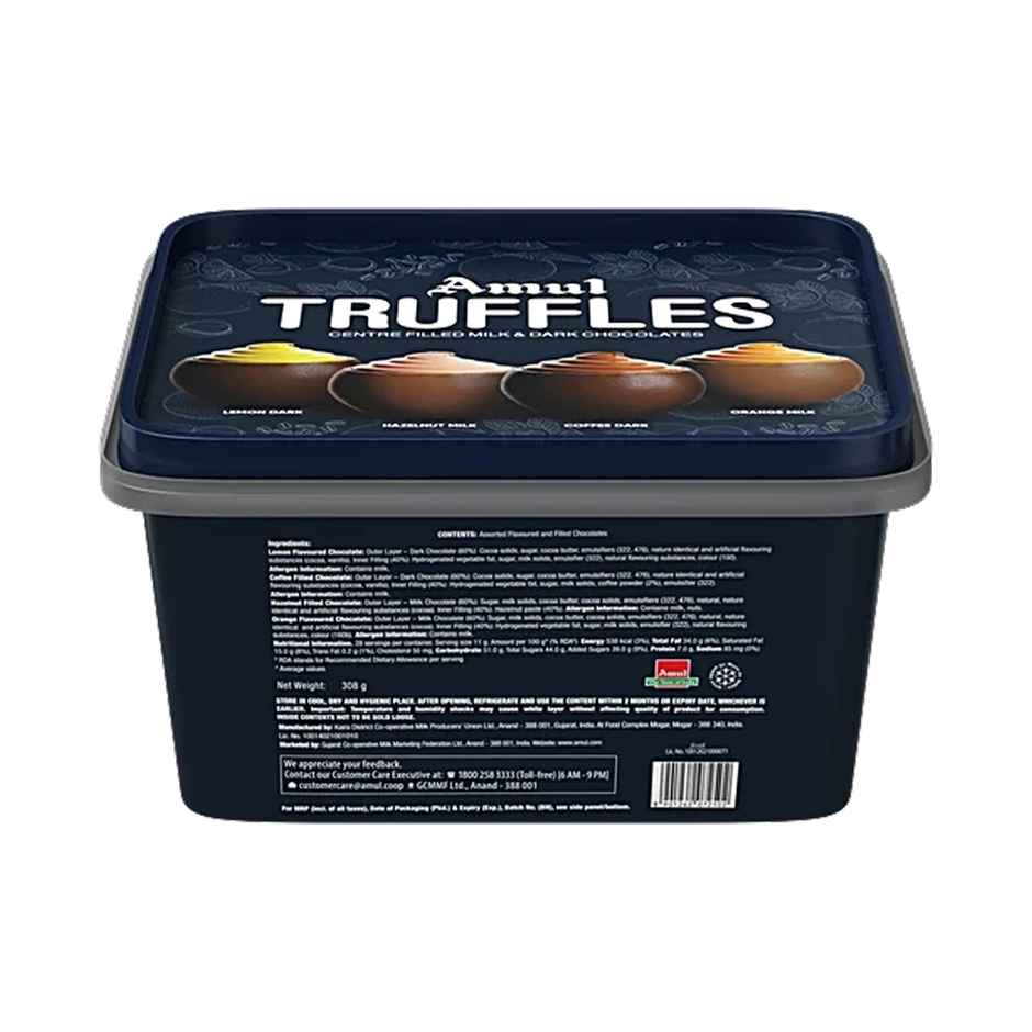 Amul Truffles Centre Filled Milk & Dark Chocolates Tub
