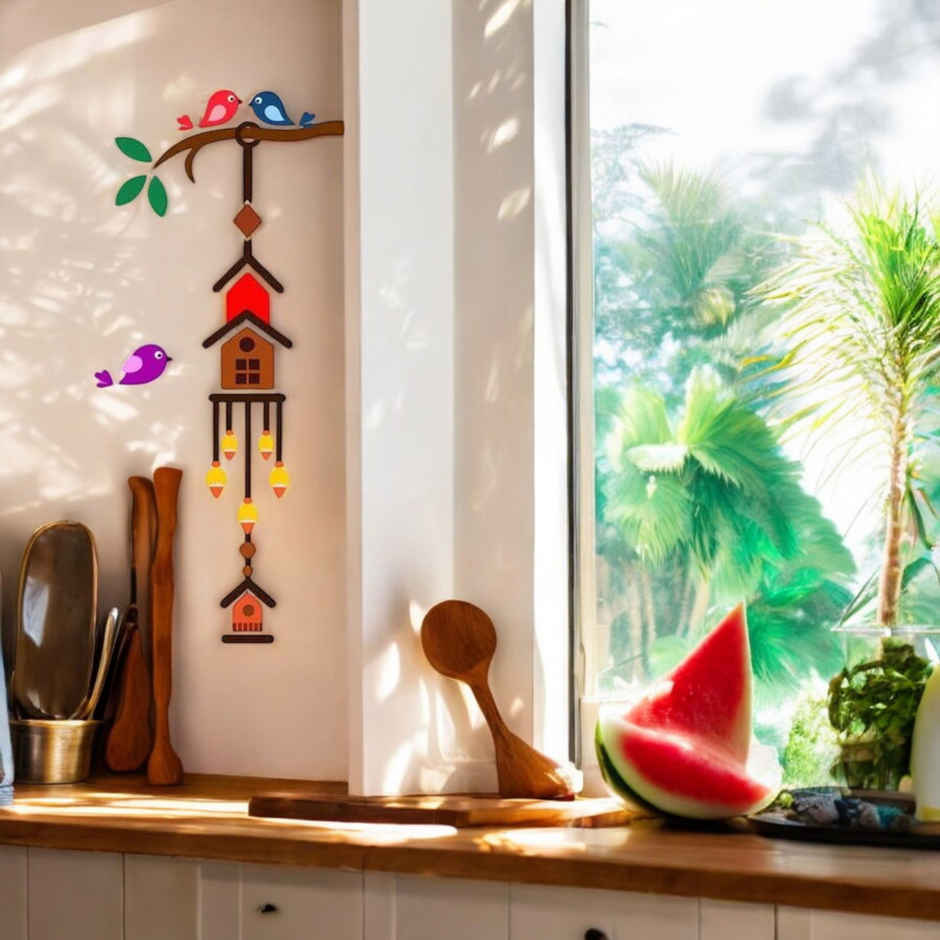 Wollzo 50 cm Birds Cage Removable Sticker