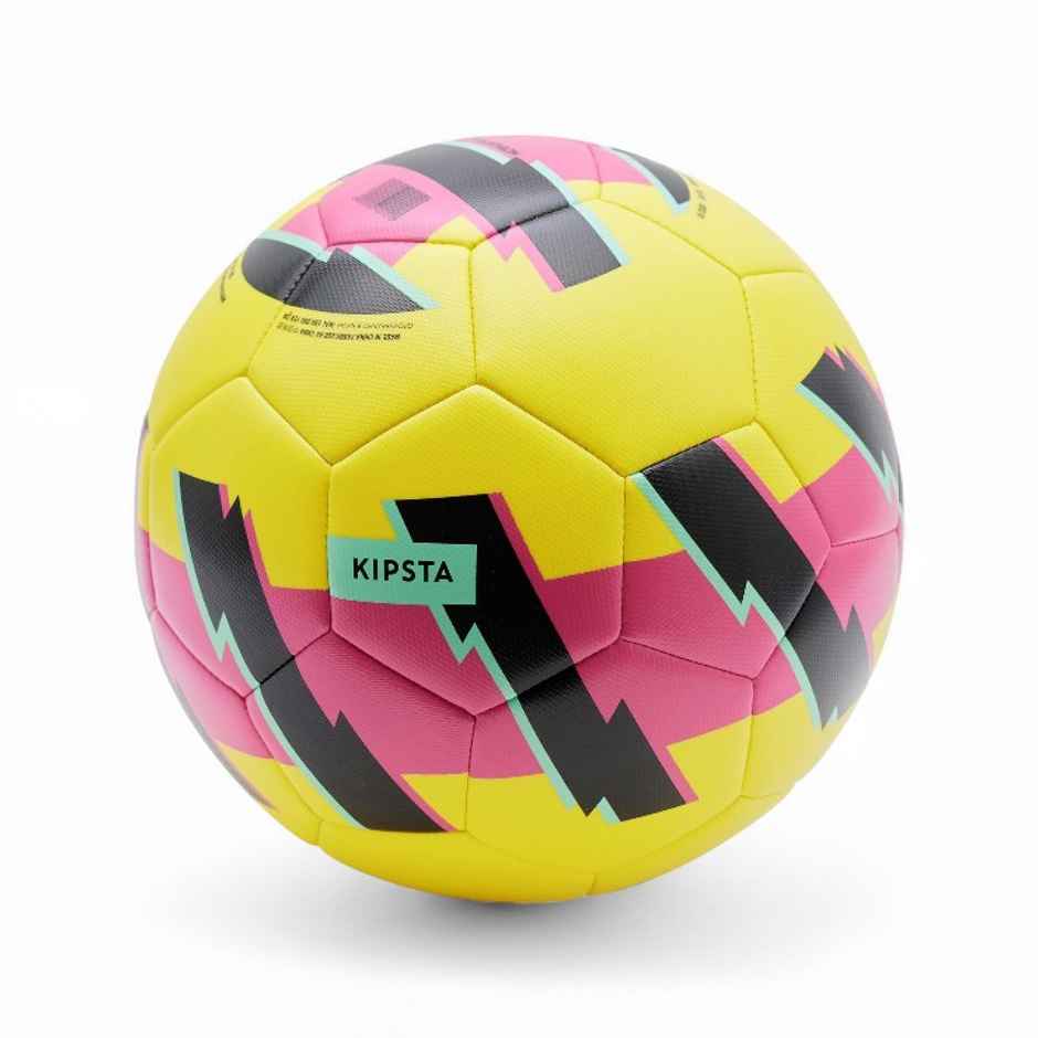 Decathlon | Kipsta Kids' Football Learning Ball Size 5 - Yellow Pink
