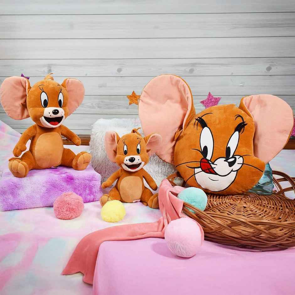 Mirada Sitting Jerry Soft Toy - Brown 25Cm