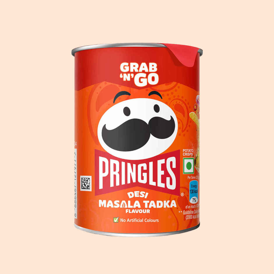 Kellogg's Pringles Potato Chips Desi Masala Tadka Flavour