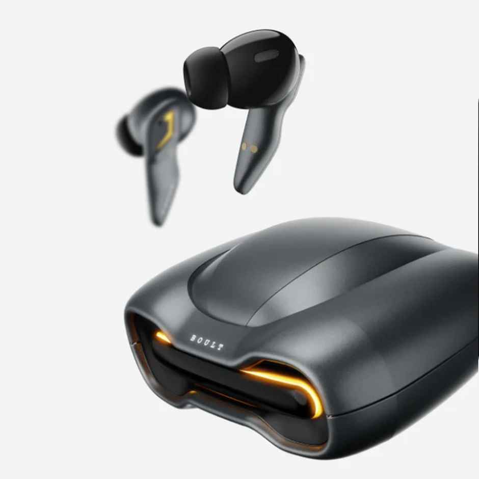 GOBOULT Ember Quad Mic ENC | 48Hrs Battery | Low Latency Gaming | 5.3v Bluetooth | Smoky Metal