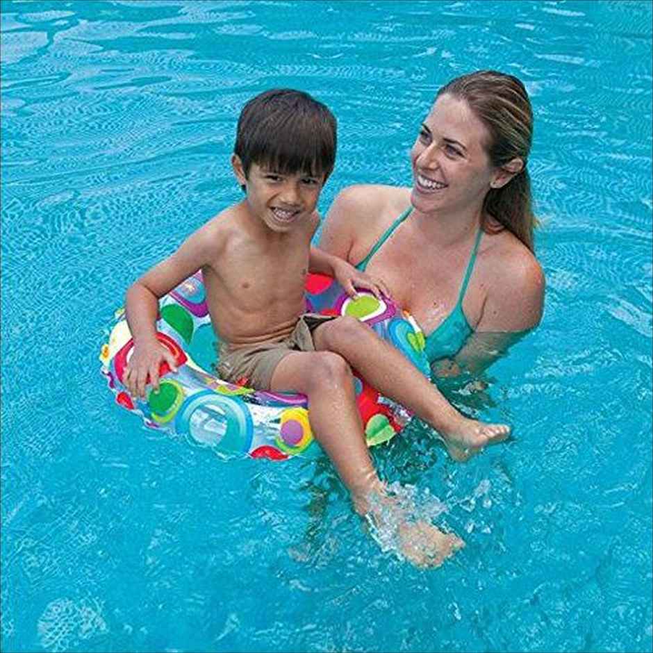Intex 61cm Inflatable Swim Ring (Colour May Vary)