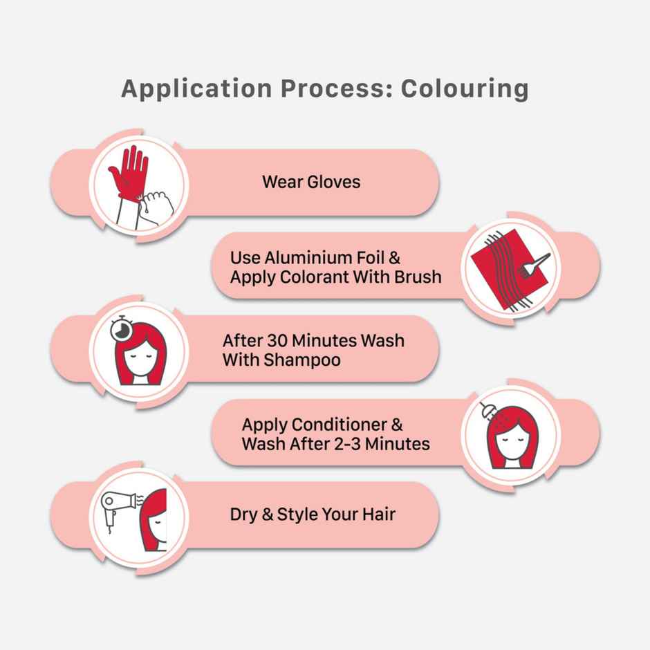 Streax Hair Colour Highlighting Kit Plush Pink For Women