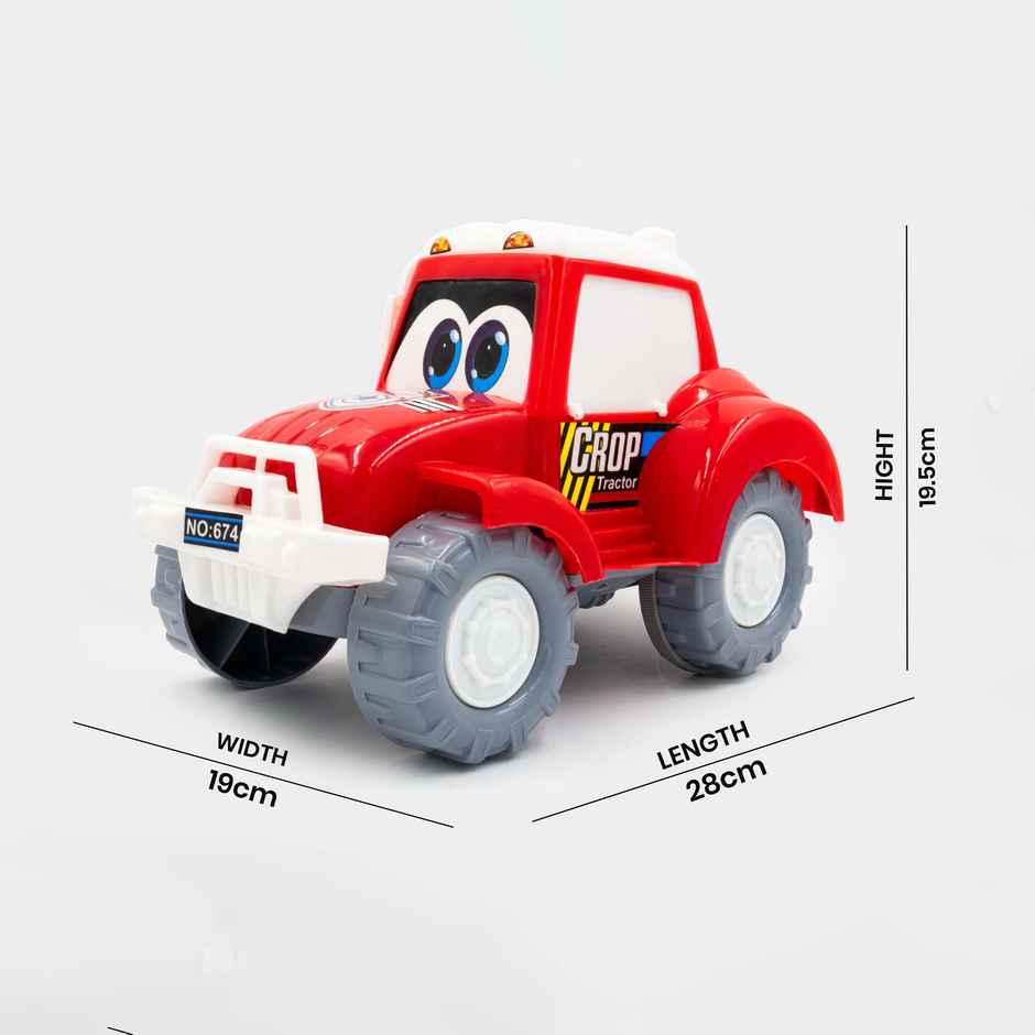 Toybharat Crop Tractor | Multicolour | Travel Toys | Birthday Gift | Friction Toy | Assorted