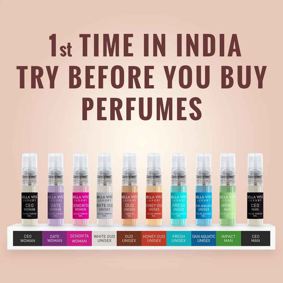 Bella Vita Luxury Unisex Trial Perfumes Pack For Men And Women