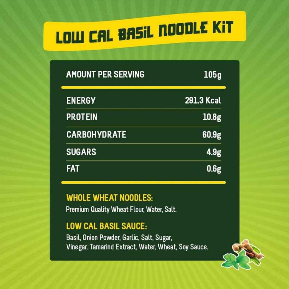 MasterChow Low Cal Basil Noodle Kit Cooking Sauce Noodles