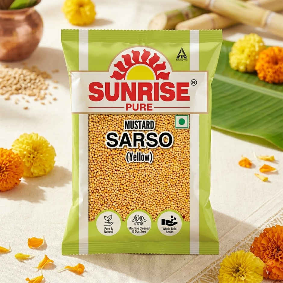 Sunrise Pure Yellow Mustard/Sarso Seeds | Whole