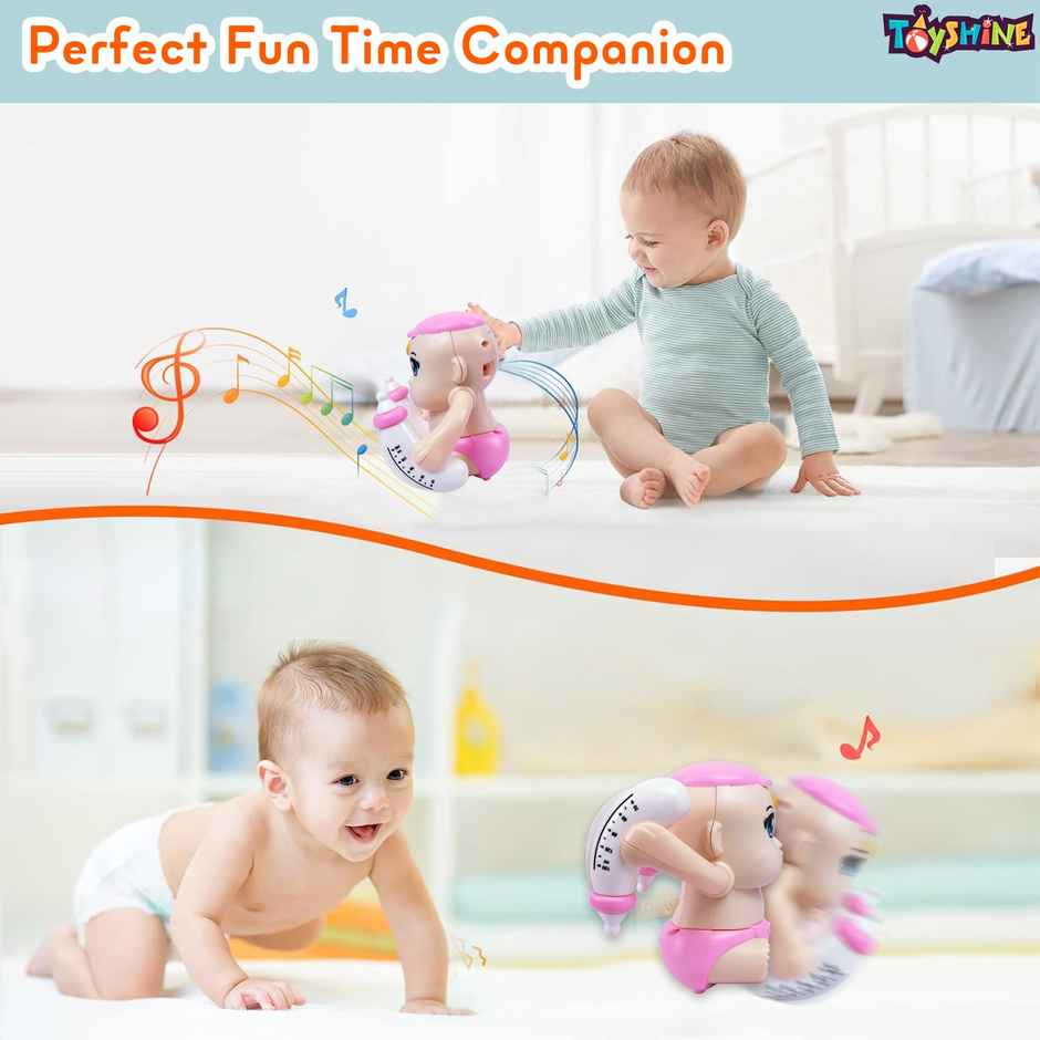 Toyshine Battery-Powered Tumbling Baby with Sound & Music | Interactive Toy for Kids