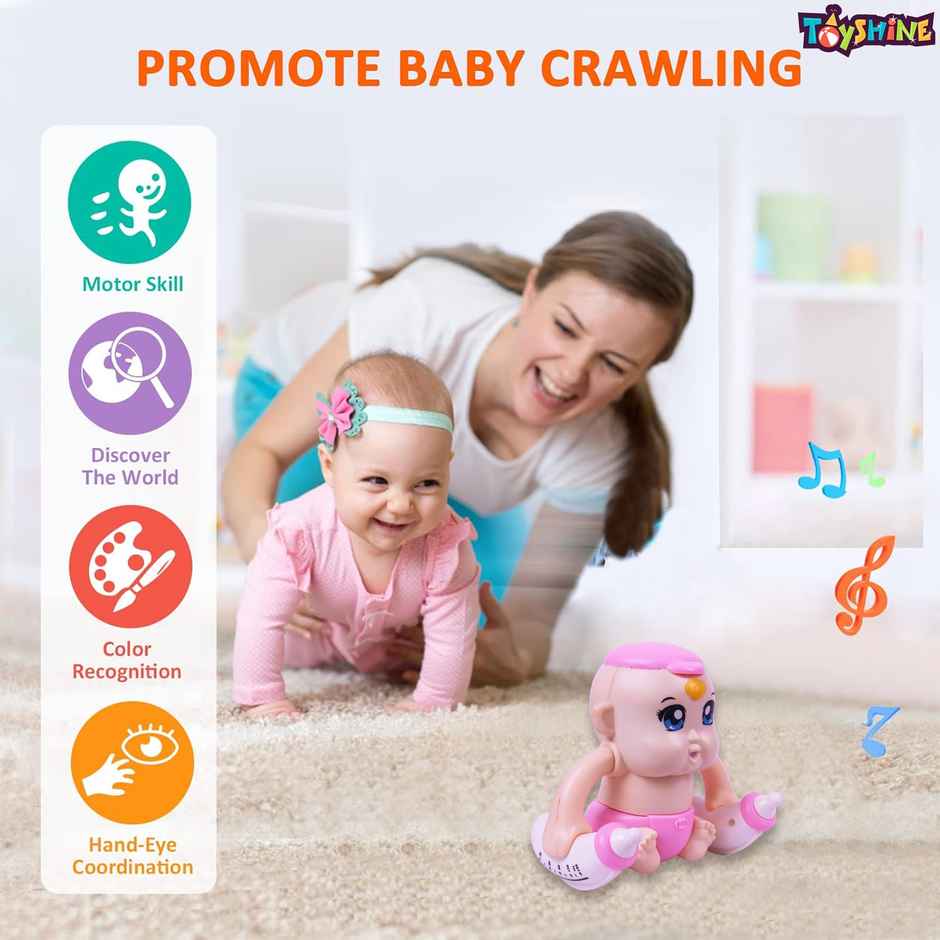 Toyshine Battery-Powered Tumbling Baby with Sound & Music | Interactive Toy for Kids