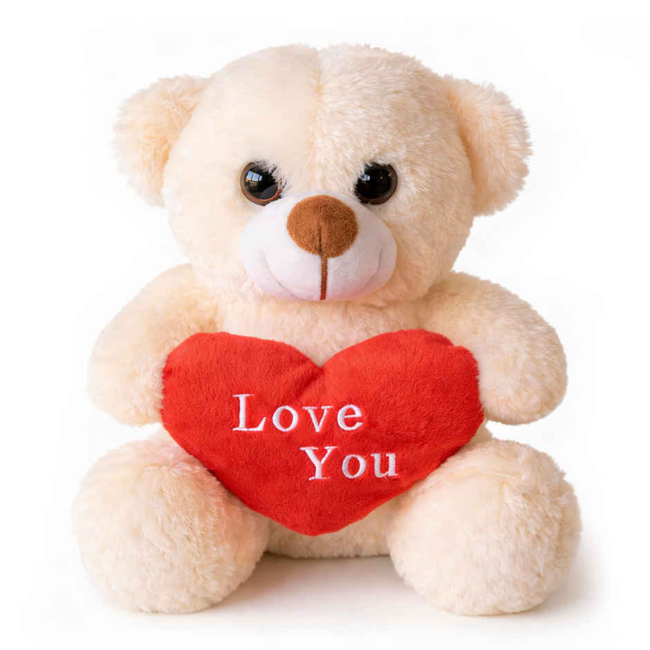 Gillette Fusion Premium Gift Set For Men (1pc) & Webby Plush Teddy Bear With Heart - 25 Cm (1pc) Combo