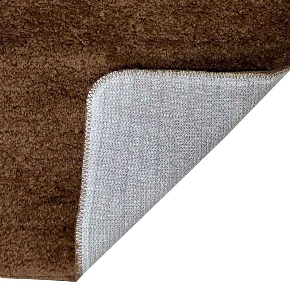 Bianca Soft Cotton Anti Slip Bath Mat | Medium | Benz Solid | Mouse
