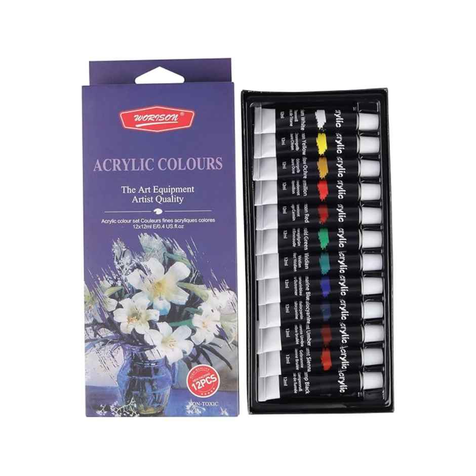 Chrome Artists Acrylic Color Tubes -12 Shades