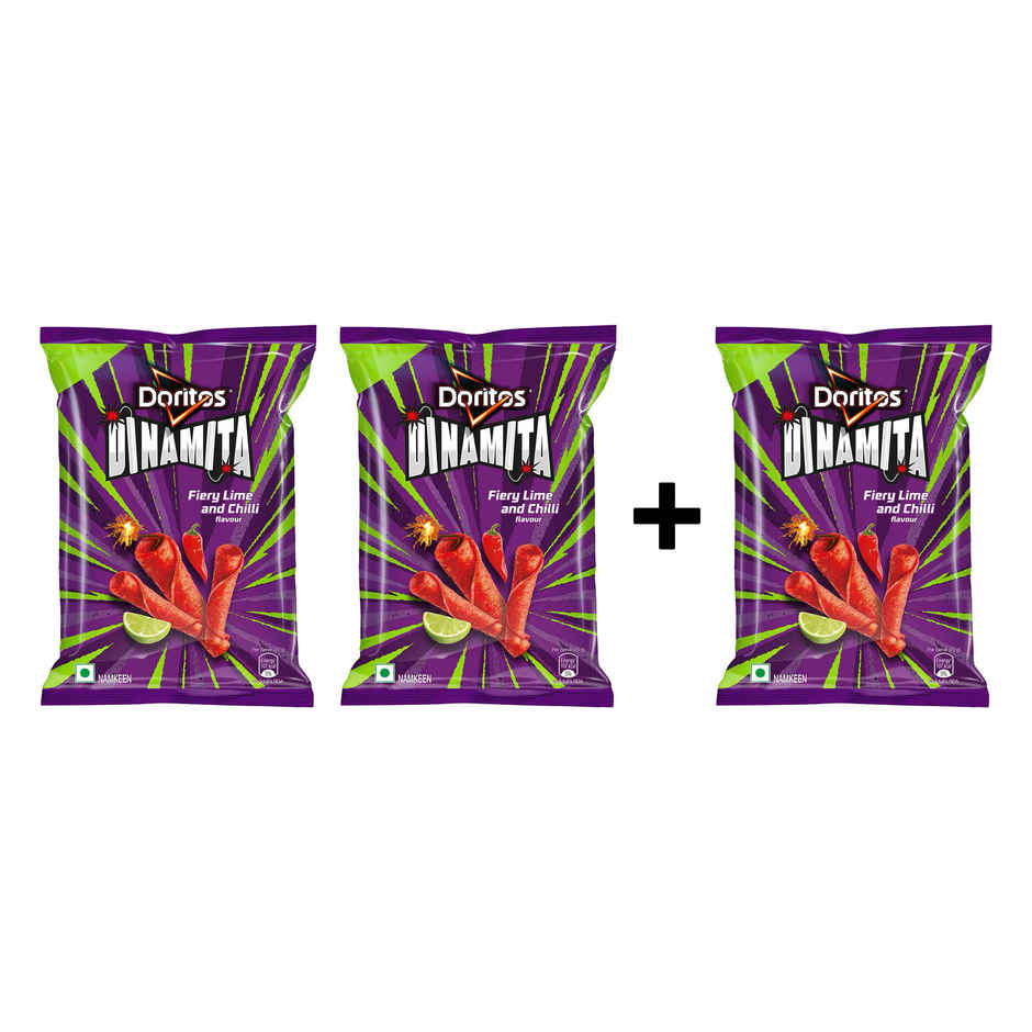 Doritos Dinamita Fiery Lime And Chilli Rolled Tortilla Chips Combo
