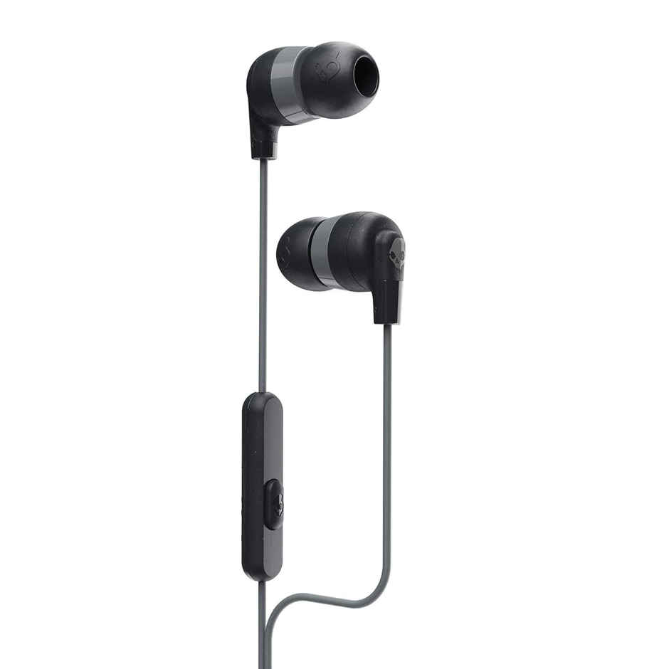 Skullcandy Ink'd+ In-Ear Wired Earbuds, Microphone, Works with Bluetooth Devices and Computers-Black(3.5 mm Jack)