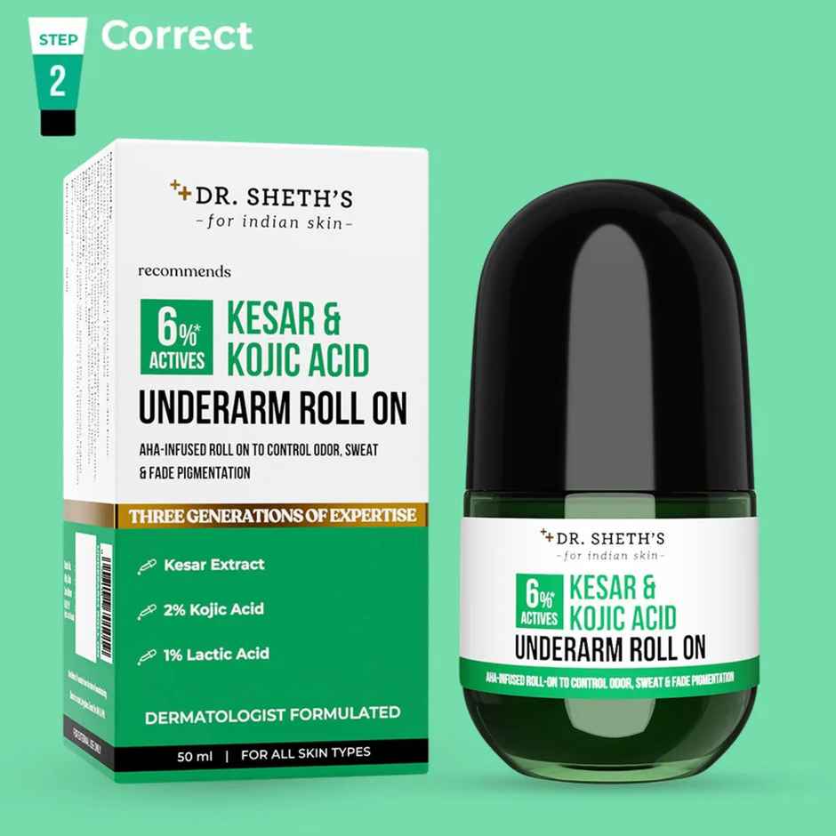 Dr. Sheth's Kesar & Kojic Acid Underarm Roll On