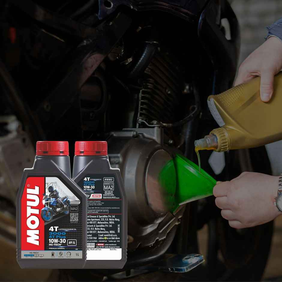 Motul 3000 4T Plus 10W30 Engine Oil for Bikes | 1L