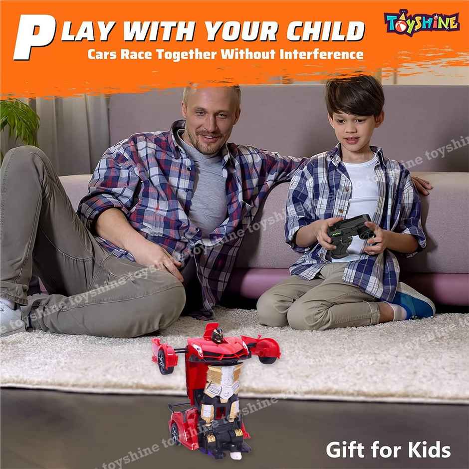 Toyshine 1:18 Remote Control Car to Robot, Transforming Toy for Boys & Girls