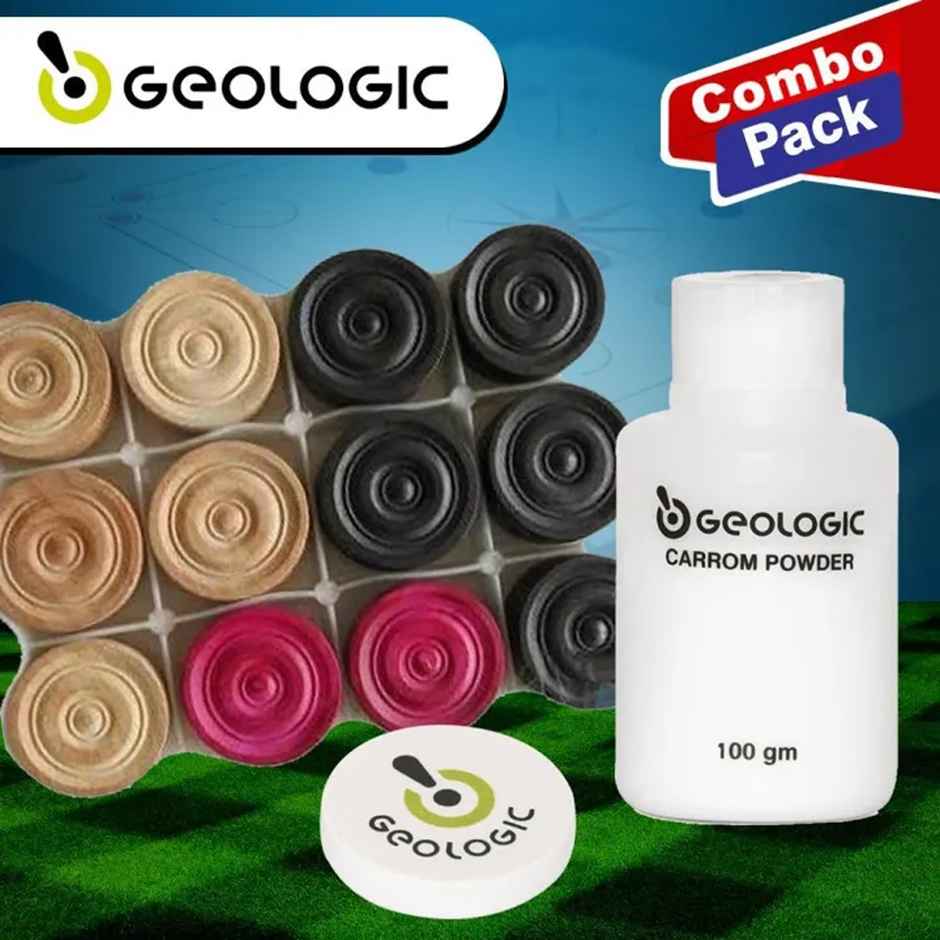 Decathlon | Geologic Carrom Coin & Powder Set