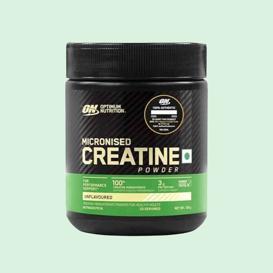 Optimum Nutrition (On) Micronised Creatine Monohydrate For Performance Support Powder 100 Gm