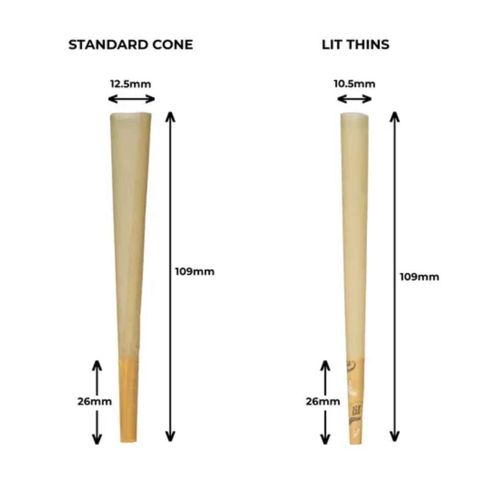 Lit Thins Pre Rolled Cones ( 3 Packs | Total - 6 Cones )