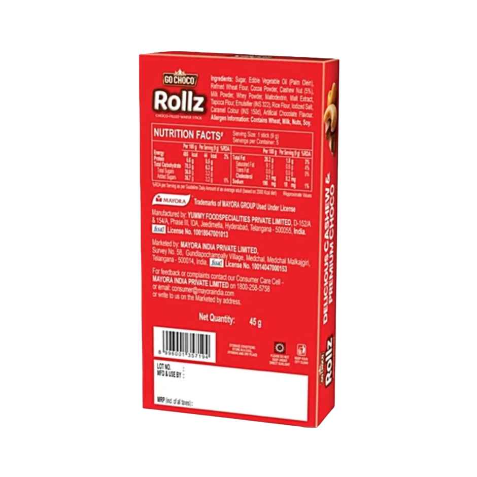 Go Choco Rollz Choco filled Wafer Stick