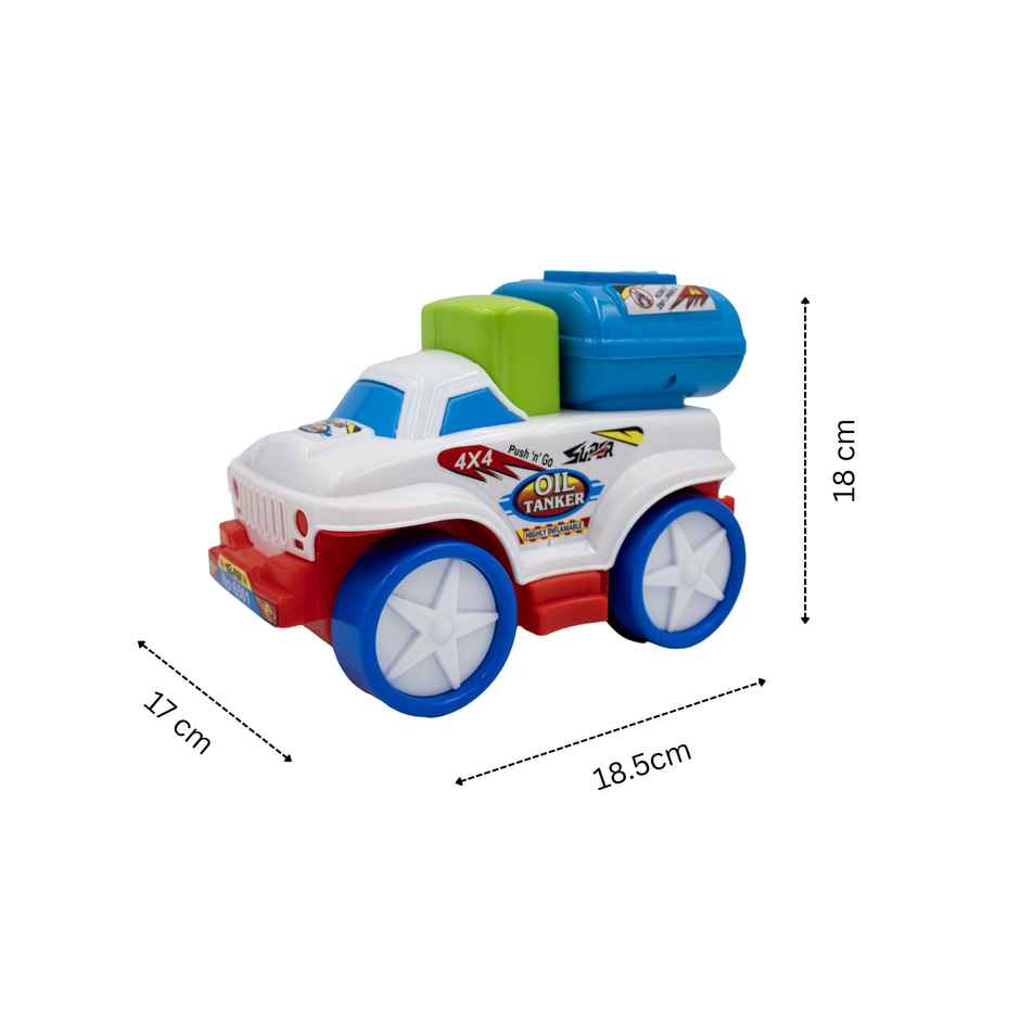 Toybharat Push N Go Oil Tanker - Assorted | Assorted