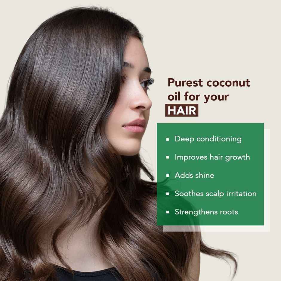 Organic Harvest Extra Virgin Organic Coconut Oil, 100% Pure For Hair, Cooking, Baby Massages & Skin