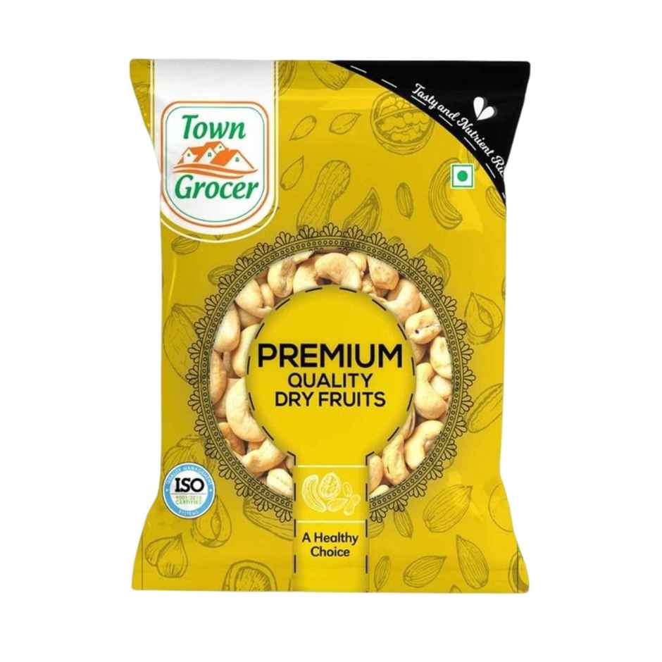 Town Grocer Whole Almonds (100g) & Town Grocer Whole Cashew W320 Premium (100g) & Town Grocer Salted Pistacheos (100g) & Town Grocer Kishmis/Raisins (100g) Combo