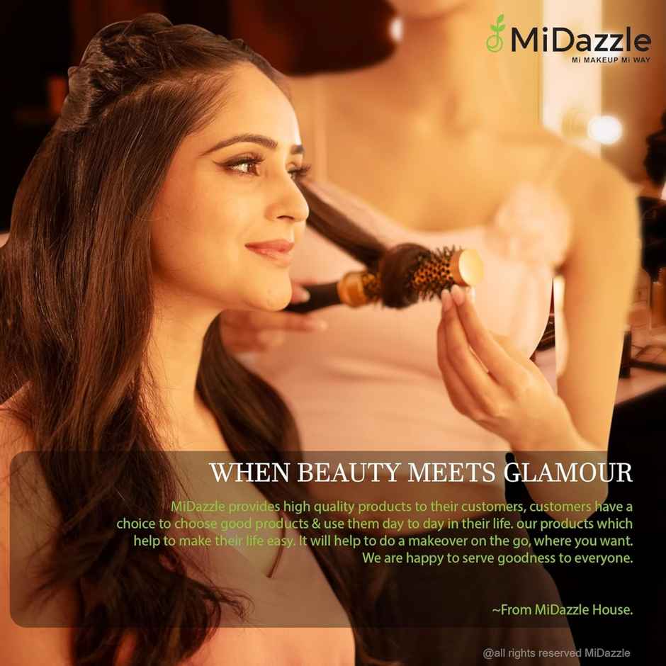 Midazzle Premium Flat Wooden Handle Hair Brush |MIHB0036