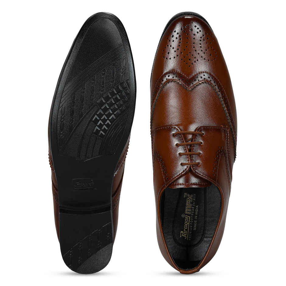 Paragon Men's Tan Pvc Formal Shoes K11242G UK 6