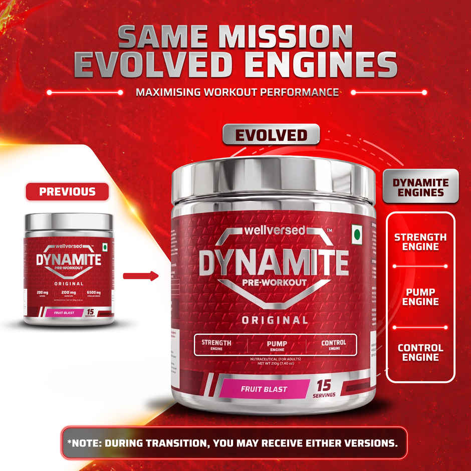 Dynamite Pre-Workout (15 Servings) Fruit Blast