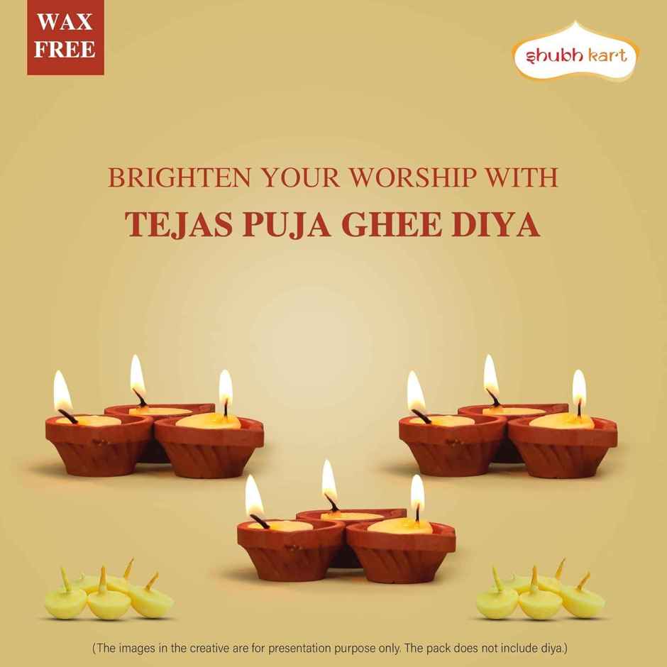 Shubhkart - Tejas Pure Ghee Wicks 60 N