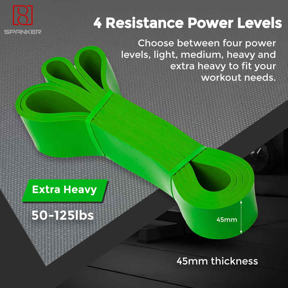 Spanker Sports 45mm Natural Rubber Resistance Band for Fitness, Yoga & Strength Training