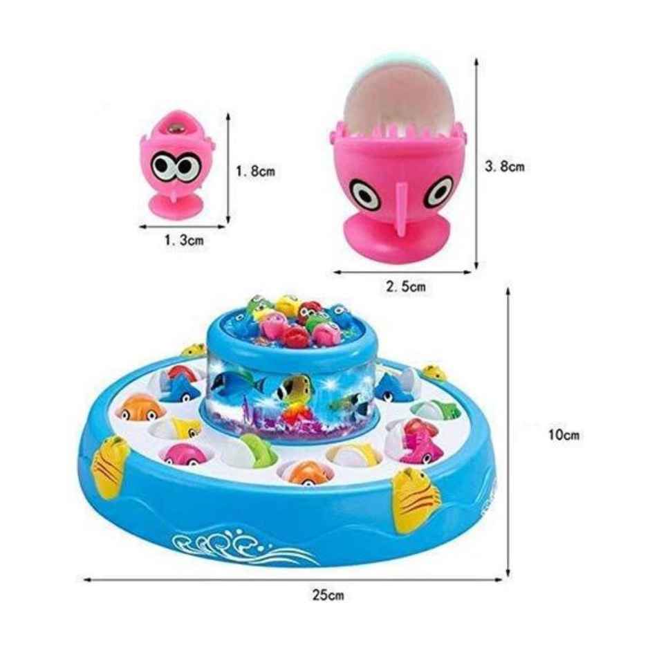 Toyshine Fish Catching Game with Music & Lights | 26 Fishes Included