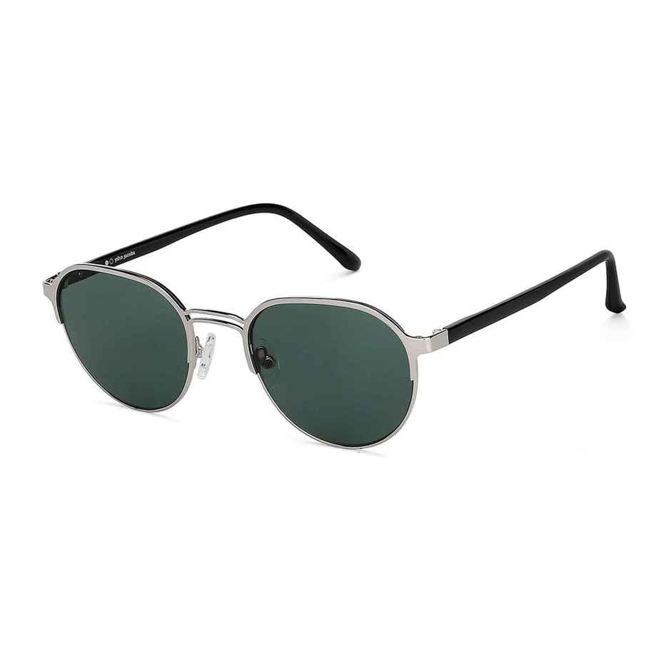 John Jacobs By Lenskart | Premium Polarized Sunglasses | Unisex | Round | Medium-133mm | Green