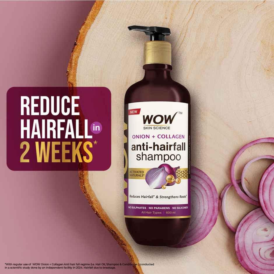 Wow Skin Science Red Onion Black Seed Oil Shampoo