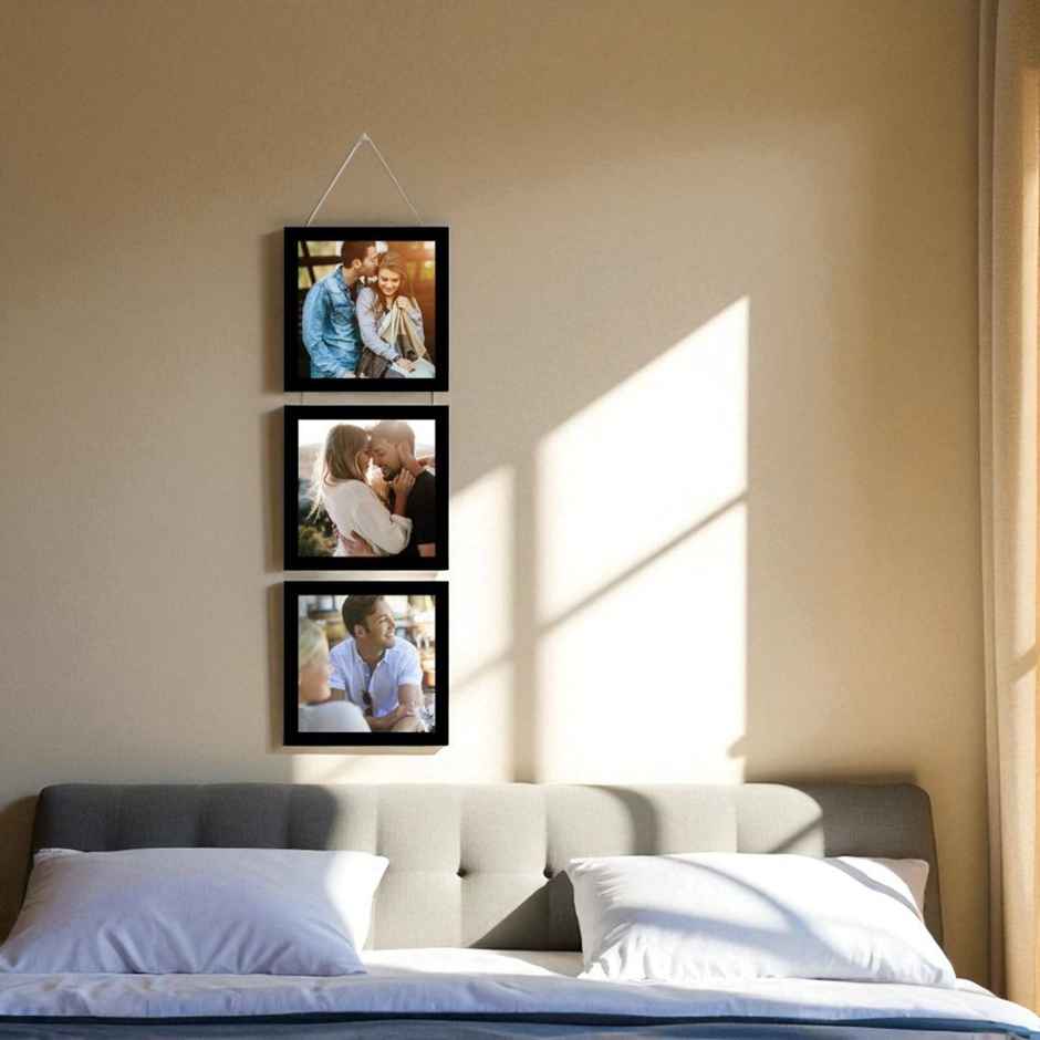 Casacraft by Pepperfry Set of 3 Black Collage Photo Frames