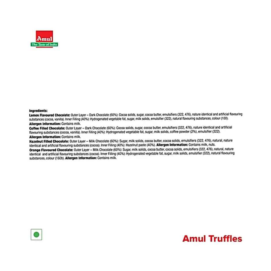 Amul Truffles Centre Filled Milk & Dark Chocolates Tub