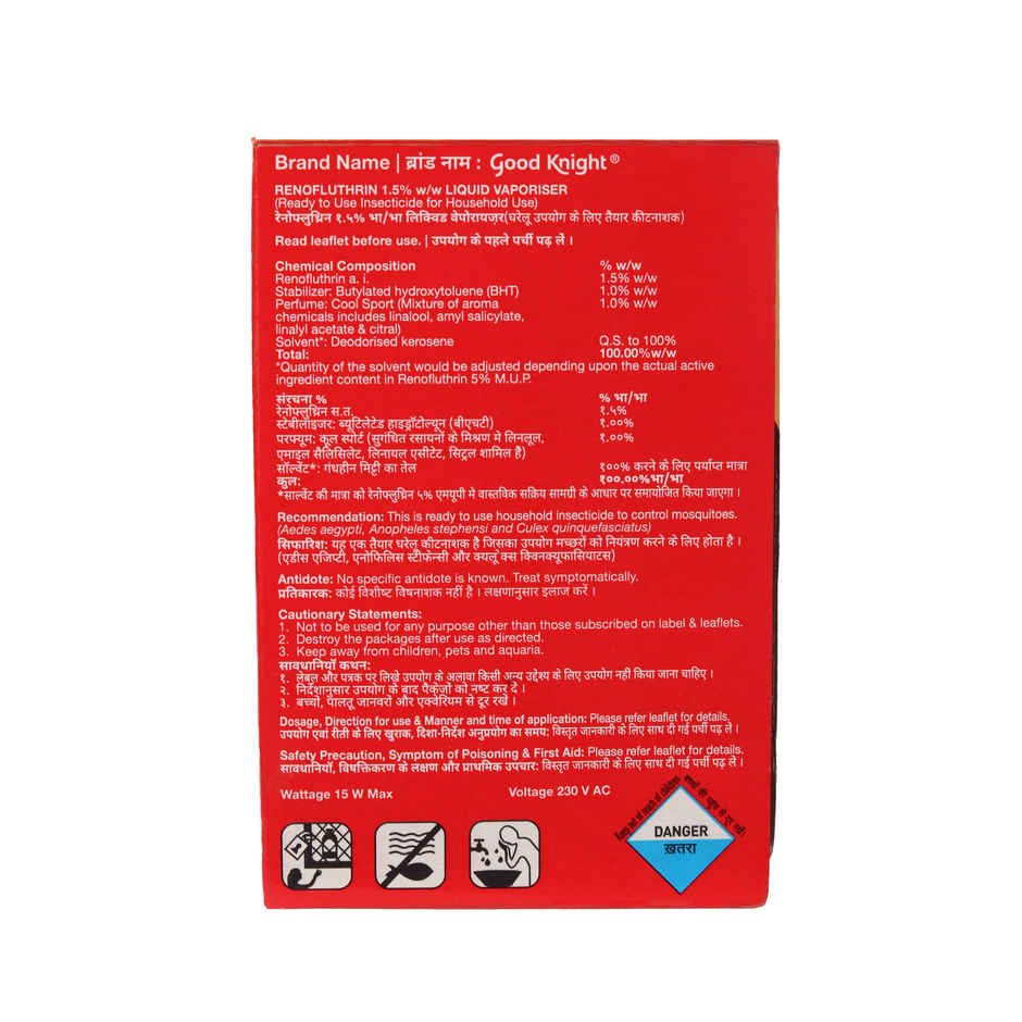 Good Knight Flash | Machine + 1 Refill | Liquid Vaporiser Mosquito Repellent